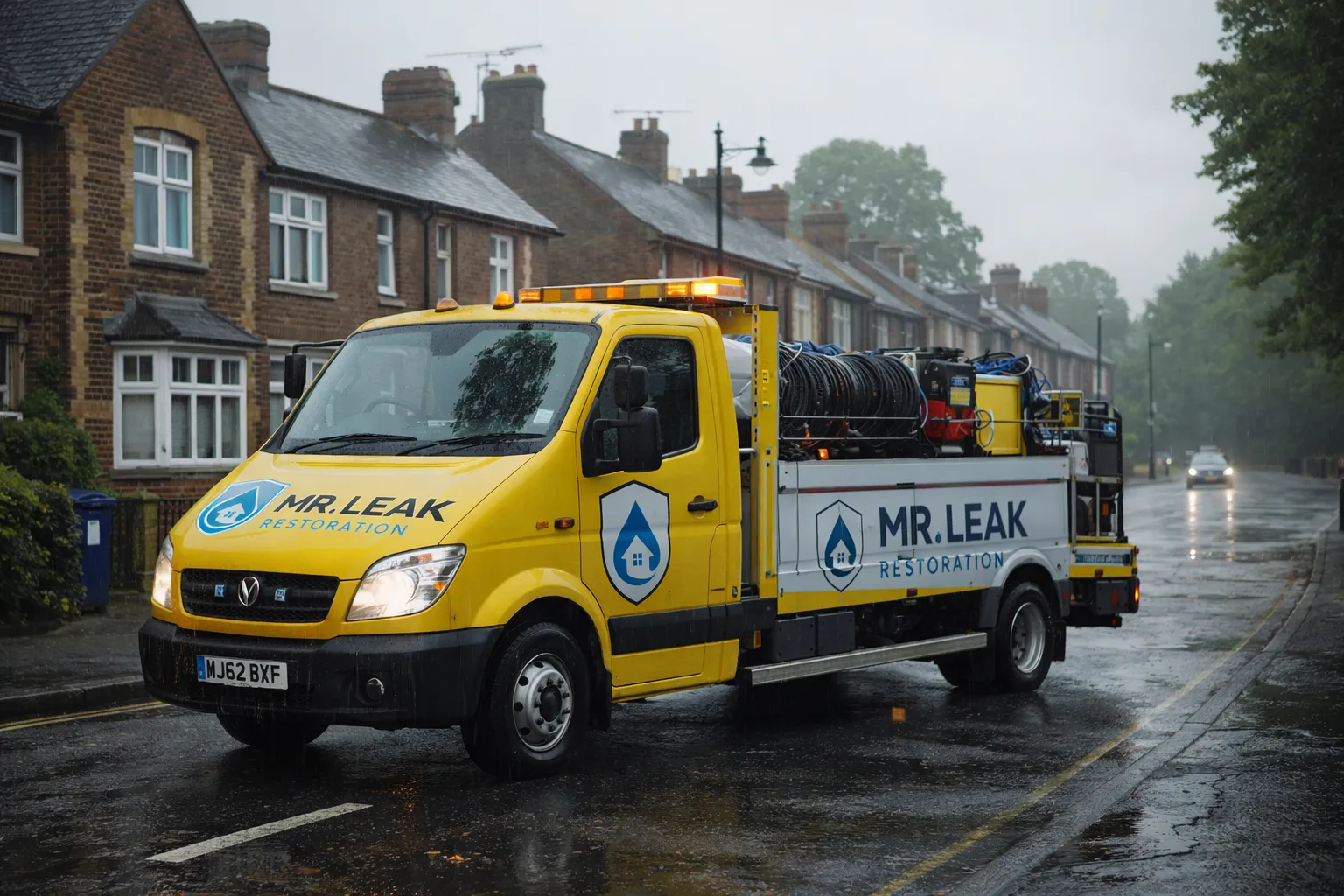 Emergency water removal and drying equipment